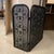 Metal Mid 20th Century Hollywood Regency Scrolled Iron and Mesh Trifold Fireplace Screen For Sale - Image 7 of 10