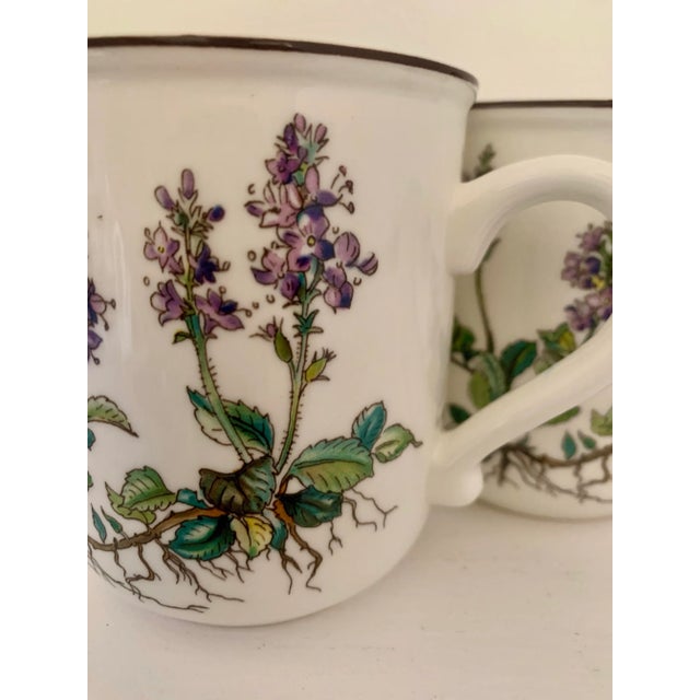 Late 20th Century Villeroy & Boch Botanica Coffee Mugs - a Pair For Sale - Image 5 of 6