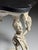 Wood French Side Table in Hand-Carved Wood with Marble Top For Sale - Image 7 of 18