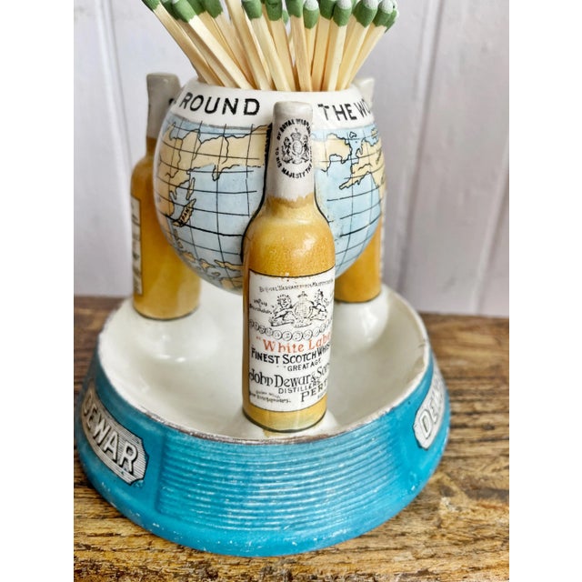 English Antique Dewar’s Scotch Whisky Advertising Match Striker For Sale - Image 3 of 9