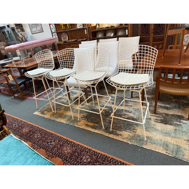Harry Bertoia for Knoll Bar Stools, Pair For Sale In San Francisco - Image 6 of 14