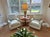 A Pair of Howard & Sons Green and White Lounge Chairs With Custom Tan Slipcovers For Sale - Image 15 of 18