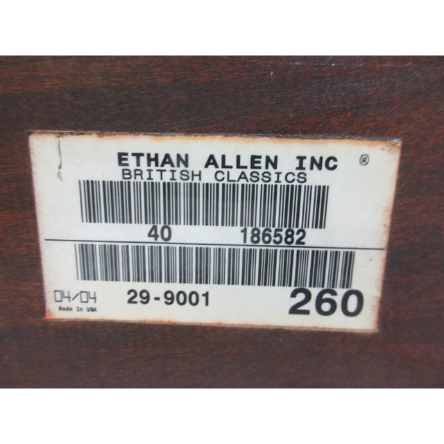 English 1990s Ethan Allen British Classics Cabinet Hutch Office Cabinet For Sale - Image 3 of 11