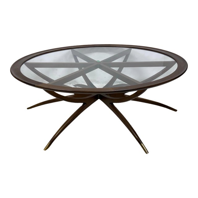 Mid 20th Century Danish Mid Century Modern Spider Leg Coffee Table For Sale