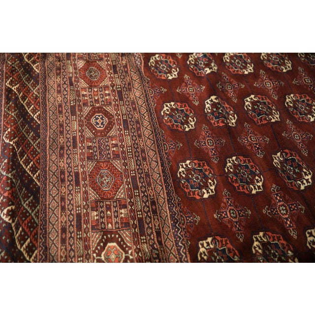 Indian Vintage Fine Bokhara Rug - 12'2" X 14'8" For Sale - Image 3 of 15