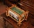 Early 20th Century French Bamboo Jardinière With Hand-Painted Floral Panels For Sale - Image 4 of 12