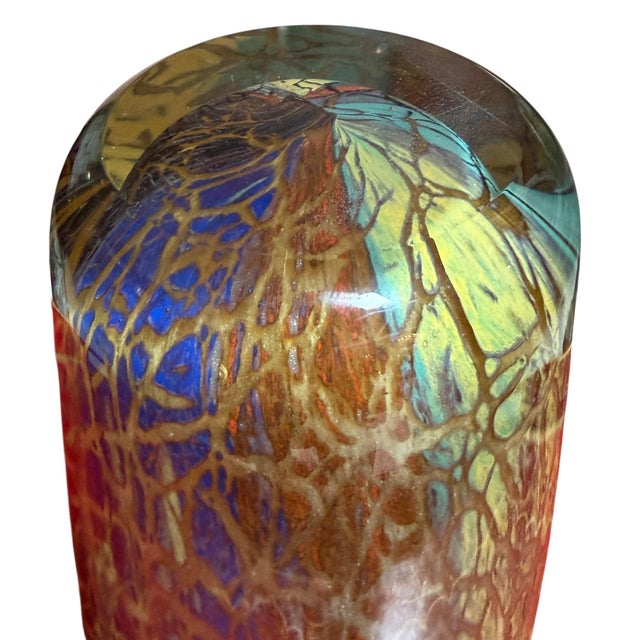 Mid 20th Century Mid Century Modern Murano Italian Art Glass Vase For Sale - Image 5 of 5