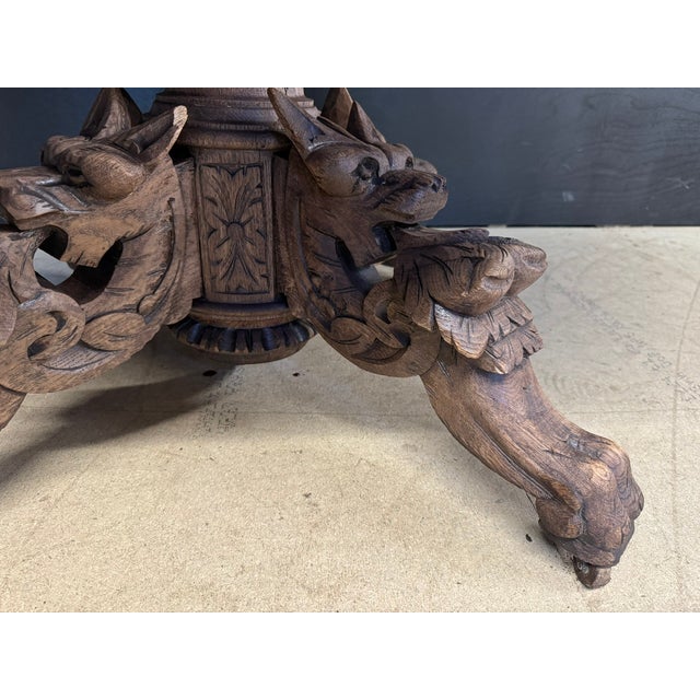 French Bleached Oak Hunting Table, 1860 For Sale - Image 11 of 12
