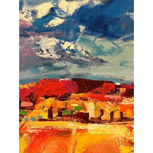 Jean Krille, Landscape 150, Oil on Masonite For Sale - Image 4 of 9