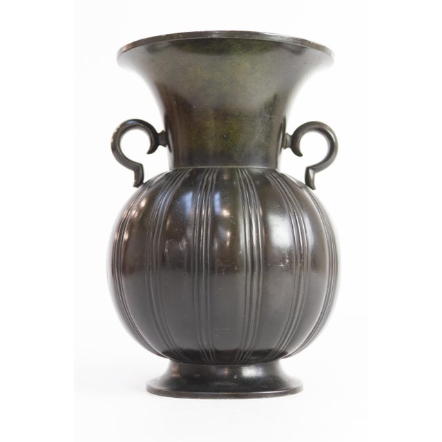 Danish Art Deco Vase in Disko Metal by Just Andersen, 1930s For Sale - Image 14 of 18