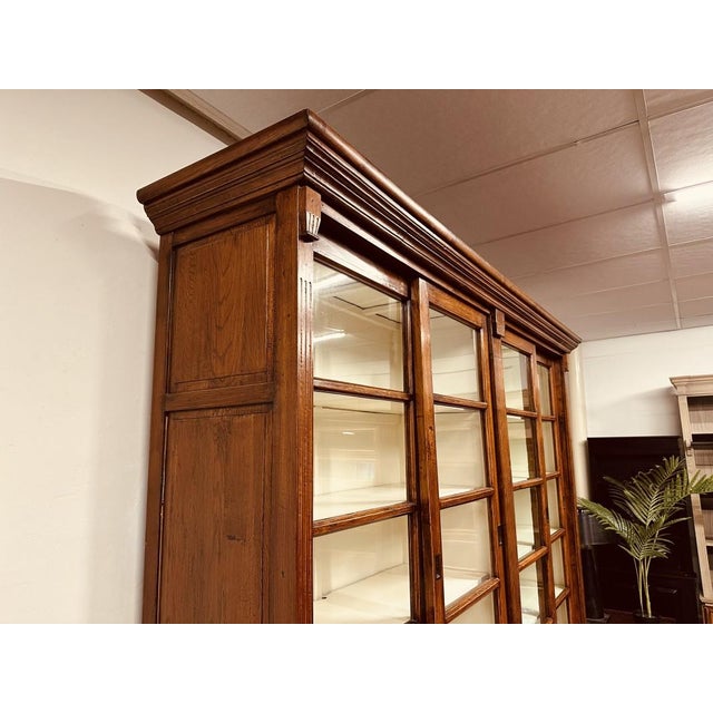 Rustic Large Eichholtz Library Bookcase For Sale - Image 3 of 17