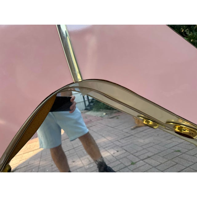 Vintage Pink Ear / Heart Vanity Mirror For Sale In New York - Image 6 of 12