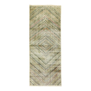 Mid 20th Century Zabihi Collection Turkish Deco Rug For Sale