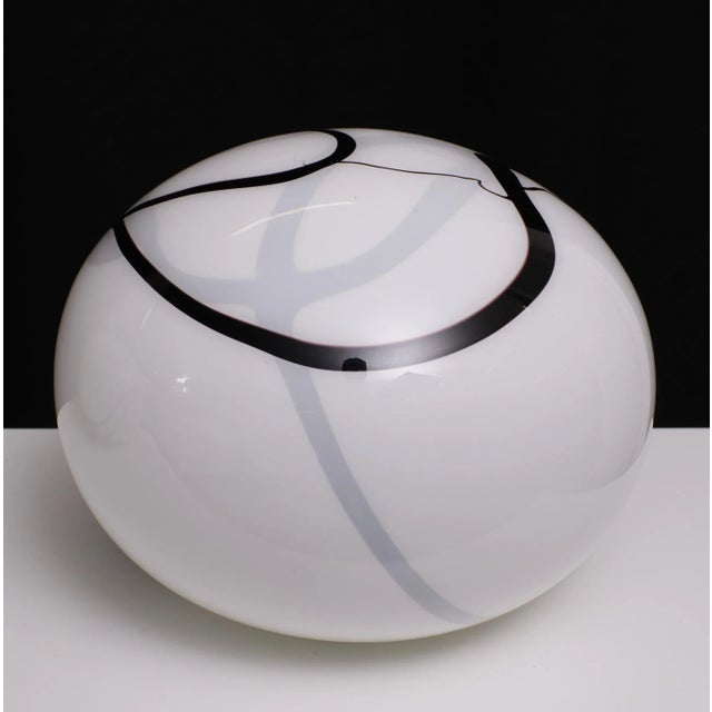 Dutch Glass Zebra Table Lamps by Zijlstra Tiel, 1987, Set of 2 For Sale - Image 12 of 13