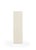 Raffia covered pedestal in white, designed by Jamie Merida.