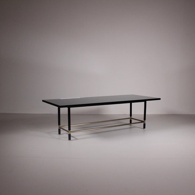 Coffee Table in Mirrored Glass and Brass from Fontana Arte, 1960 For Sale - Image 11 of 11
