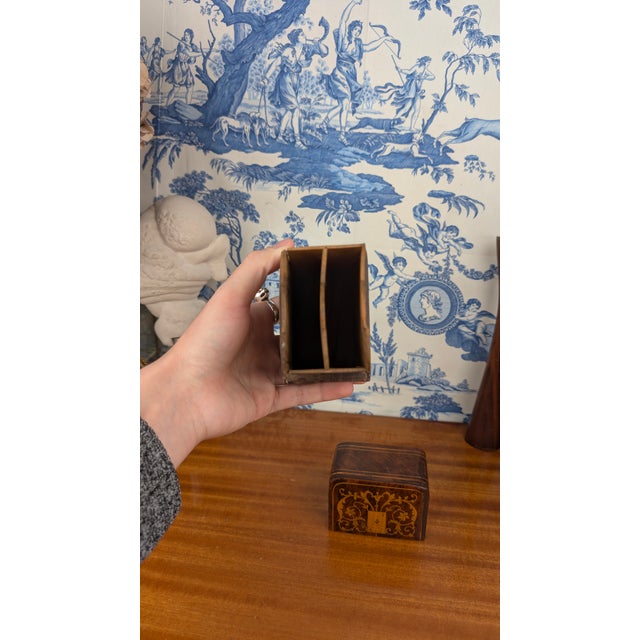 Black Napoleon III Map Case in Wood with Marquetry Renaissance Decor, 1850s For Sale - Image 8 of 11