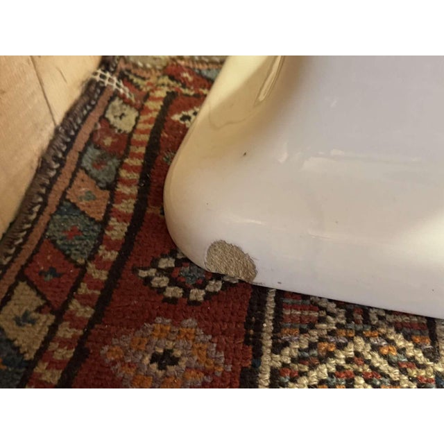 White Pedestal Sink in Earthenware For Sale - Image 8 of 11