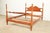 American Stickley American Colonial Carved Solid Cherry Wood Full Size Poster Bed, 1950s For Sale - Image 3 of 11