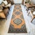 Mid-Century Modern Traditional Ottoman Design Distressed Oushak Runner Rug Faded Colors Low Pile - 2'1″ X 12'9″ For Sale - Image 3 of 12