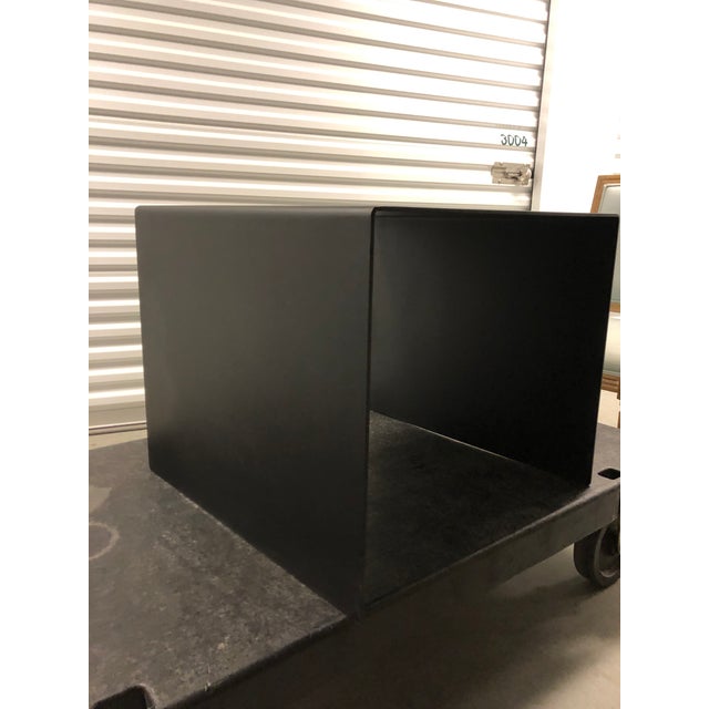 Noir Yves Black Metal Side Table For Sale - Image 4 of 6