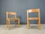 Beige Vintage Oak and Wicker Dining Chairs, 1960s, Set of 6 For Sale - Image 8 of 12