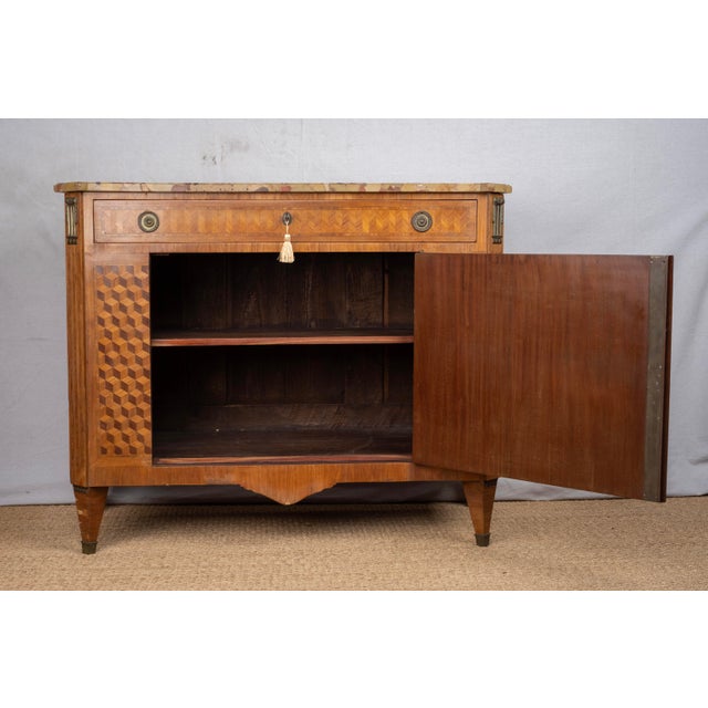 19th Century French Chest With Parquetry Inlay For Sale - Image 12 of 17