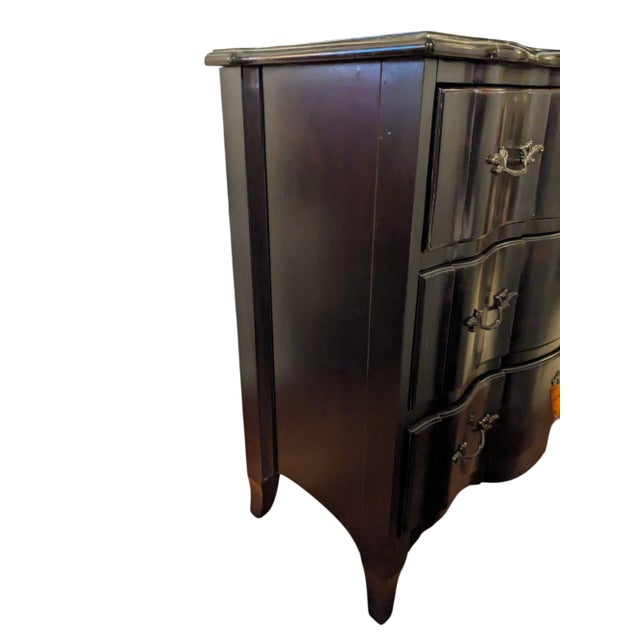 Vintage Ralph Lauren Tortoiseshell Ebonized Bachelor's Chest of Drawers Rare 2000's For Sale - Image 10 of 12