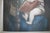 Late 19th C. Antique Silk Print of Madonna Della Seggiola by Raphael in Gold Gilded Wood Frame For Sale - Image 10 of 16