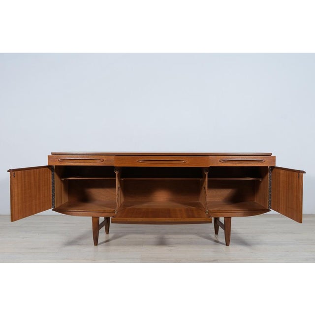 Brown Mid-Century British Teak Sideboard, 1960s For Sale - Image 8 of 18