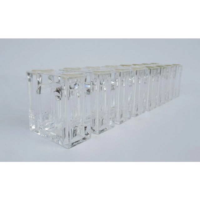 Vintage C.1970's Mid-Century Modern Lucite Napkin Rings by Lillian Vernon -Set of 8 For Sale - Image 9 of 13