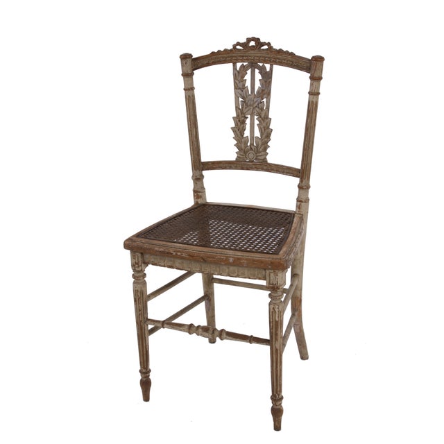 Wood Louis XVI Petite Chairs, 18th C. - A Pair For Sale - Image 7 of 7