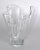 1980s Hand Blown Transparent Handkerchief Vase For Sale - Image 5 of 10