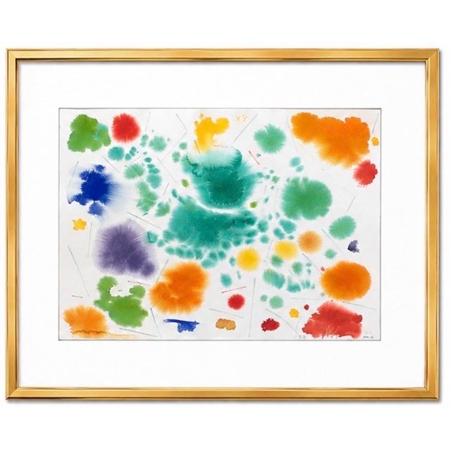 Museum Abstract Expressionist Artist James McCray, Painting for Sale #5, Dated ‘85, Signed 22.25” X 31” For Sale - Image 6 of 9