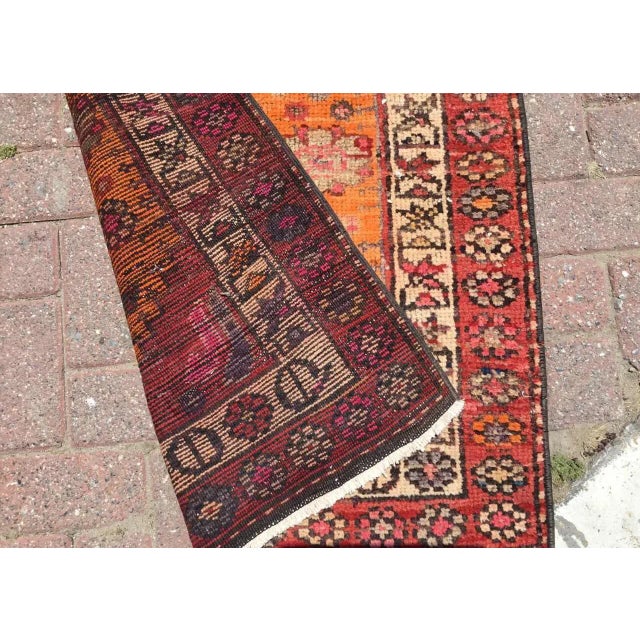 Vintage Kurdish Rug Runner - 33" X 183" For Sale - Image 9 of 10