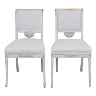 Pair of 19th Century Stockholm Gustavian Chairs For Sale