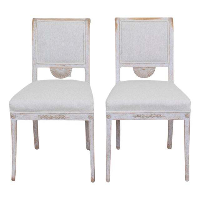 Pair of 19th Century Stockholm Gustavian Chairs For Sale