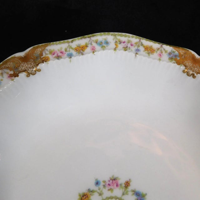 Antique Theodore Haviland Coupe Soup/Cereal Bowl in Schleiger 630-2 - Set of Six For Sale In San Francisco - Image 6 of 7
