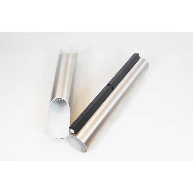 Vintage Brushed Metal Fuga Wall Lamps from Raak Amsterdam, 1970s, Set of 2 For Sale - Image 6 of 9