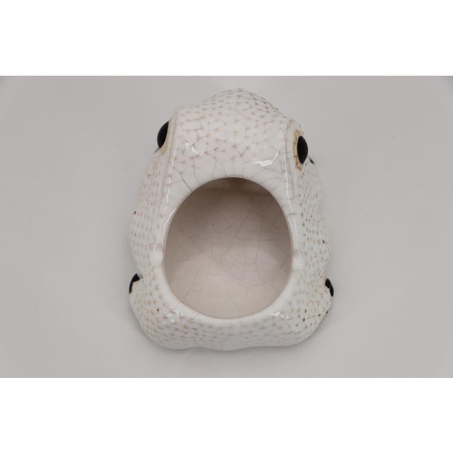 1970s Vintage Small Hobnail Frog Planter in the Style of Jean Roger For Sale - Image 10 of 12