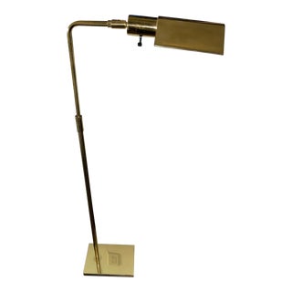 Koch + Lowy Brass Pharmaceutical Floor Lamp For Sale