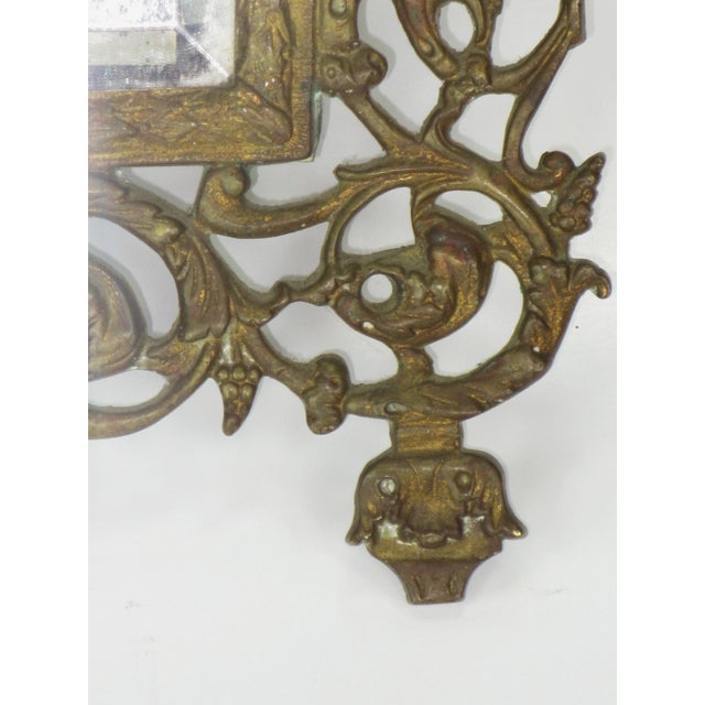 1900s Beveled Mirror Bacchus in Gilded Bronze Victorian Figural For Sale - Image 13 of 18