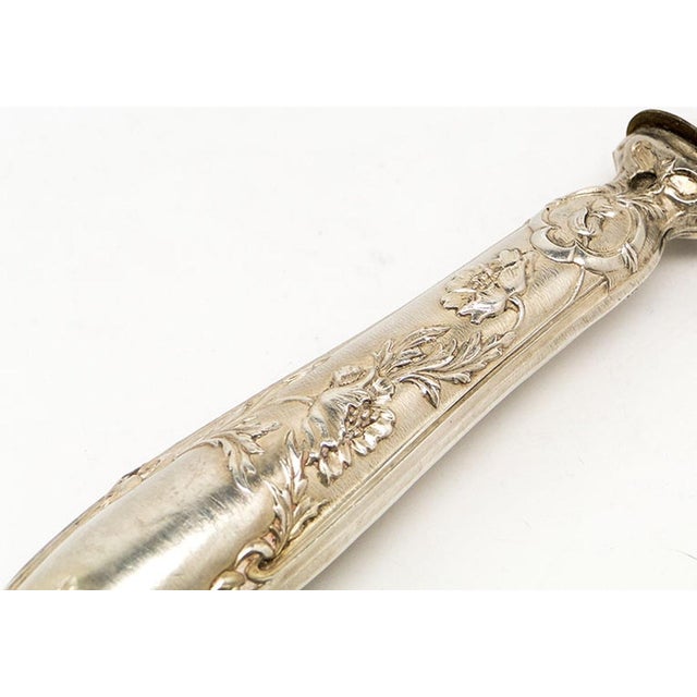 Eclectic Silver Plated Cake Shoulder, 1900s For Sale - Image 6 of 11