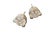 Early 21st Century Judith Ripka 825 Sterling Silver Stud Earrings With Round Cubic Zirconia | Designer Luxury Pierced Earrings, A Pair For Sale - Image 5 of 7