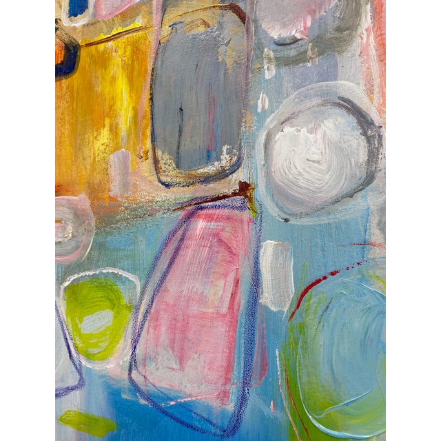 Contemporary Geometric Abstract Oil Painting Chairish