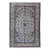 Vintage Persian Nain Area Rug, Hand-Knotted Wool & Silk, Floral Pattern, 7x11, Ivory & Blue For Sale