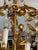 Metal Vintage 1960s Italian Mid Century Hollywood Regency Six Light Gilt Floral Chandelier For Sale - Image 7 of 13
