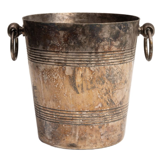 Mid 20th Century France Silver Ice Bucket For Sale