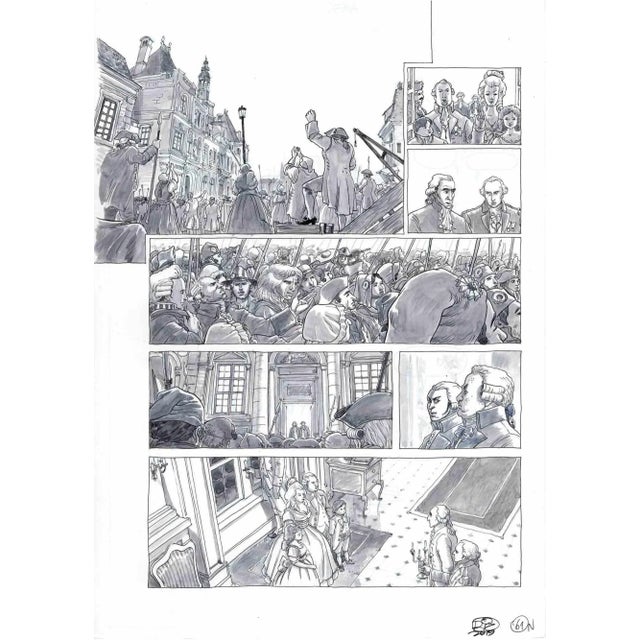 This work entitled "Louis is back" is a comic board belonging to the graphic novel published by Glènat Edition in 2019...