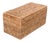Artifacts Rattan Rectangular Double Tissue Roll Box With Lid For Sale